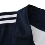 Close-up of the collar and shoulder region of the Chelsea Retro Away Fan Version jersey from the 2011/12 season.
