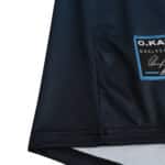 Close-up of the Germany Retro Goalkeeper 2002 Fan Version jersey featuring 'O. Kahn' and a signature patch.