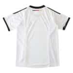 Back view of the Germany Retro Home 2002 Fan Version jersey, primarily white with black accents on the sleeves and collar.
