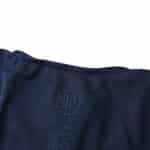 Close-up of the collar and upper part of the 2004/05 Juventus Retro Away Fan Version jersey, showcasing stitching details.