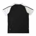 Real Madrid Retro Away 2001/02 Fan Version jersey, black with white sleeves and shoulders, displayed on a product page.