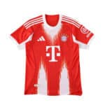 Bayern Munich Home 2025/26 Player Version jersey in red and white with sponsor logos and club badge.