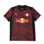 RB Leipzig Third 2025/26 Fan Version jersey in red and black with Puma logo and Red Bull sponsor.