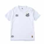 Santos FC 2025/26 Home Player Version jersey in white with club crest and Umbro logo on the chest.