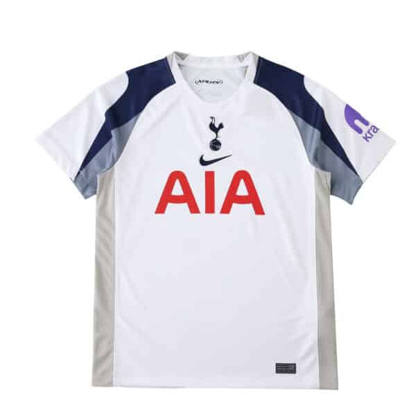 2025/26 Tottenham Hotspur Home Fan Version jersey, white with navy details and AIA sponsor logo.