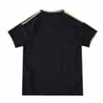 Back view of Aberdeen Away 2025/26 Fan Version jersey in black with gold shoulder accents.