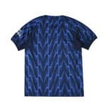 Back view of Arsenal Away 2025/26 Player Version jersey with blue lightning bolt pattern.