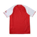 Back view of Arsenal Home 2025/26 Player Version jersey, featuring red body and white sleeves.