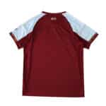 Back view of Aston Villa 2025/26 Home Fan Version jersey in claret with light blue sleeves and "1874" on the neck.