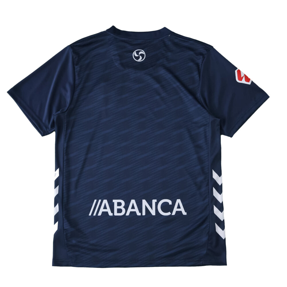 Back view of the Celta Vigo Away 2025/26 Fan Version jersey in dark blue with sponsor and logo details.
