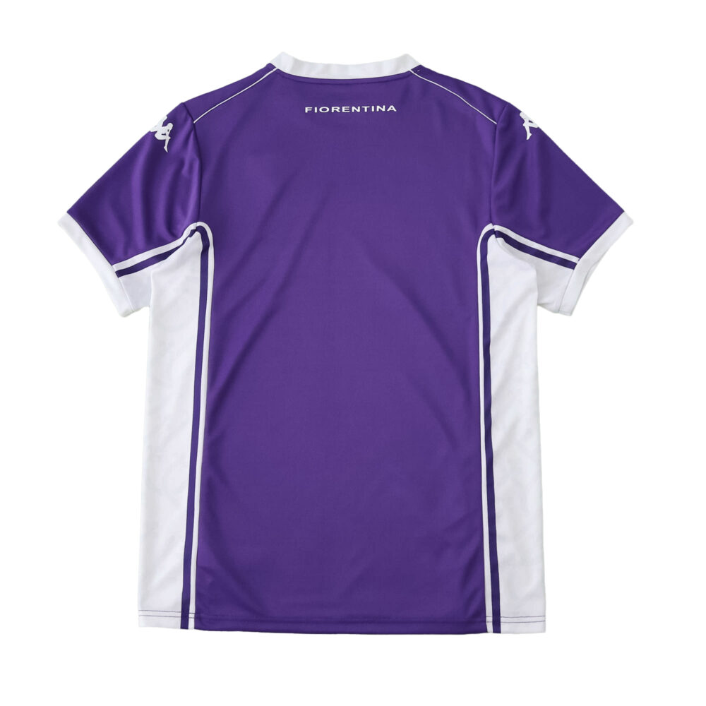 Back view of Fiorentina Home 2025/26 Fan Version jersey in purple with white accents.