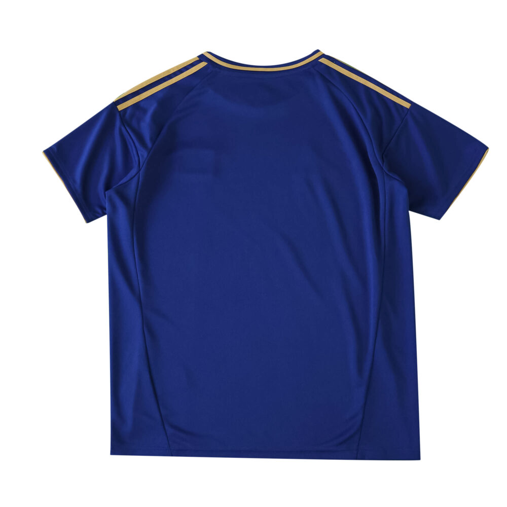 Back view of the Hamburger SV Away 2025/26 Fan Version jersey in blue with gold shoulder stripes.