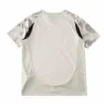 Back view of the New York Red Bulls 2025/26 away fan jersey in beige with patterned sleeves.