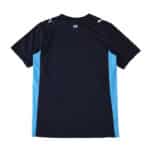 Back view of Olympique Marseille Away 2025/26 Fan Version jersey in navy blue with light blue side panels.