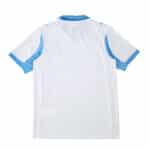 Back view of Olympique Marseille Home 2025/26 Fan Version jersey in white with light blue sleeve accents.