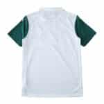Back view of Palmeiras 2025/26 Away Fan Version jersey with white body and green sleeves.