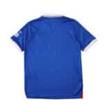 Back view of the 2025/26 Rangers Home Fan Version jersey in blue with white and red trim.