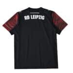 Back view of RB Leipzig Third 2025/26 Fan Version jersey, black with red pattern on sleeves and white lettering.