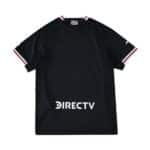 Back view of River Plate 2025/26 Away Player Version jersey in black with white and red trim, DIRECTV sponsor.