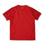 Back view of the Valencia Away 2025/26 Fan Version jersey in solid red with subtle yellow accents.