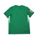 Back view of VfL Wolfsburg 2025/26 Home Fan Version jersey in green with Bundesliga patch on sleeve.