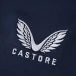 Close-up of the Castore logo on the Athletic Bilbao 2025/26 away fan jersey.
