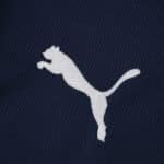 White Puma logo on dark blue fabric of the PSV Eindhoven Away 2025/26 Fan Version jersey.