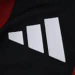 Close-up of the white Adidas logo on the River Plate Away 2025/26 Player Version jersey.