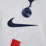 Close-up of Tottenham Hotspur Home 2025/26 Player Version jersey with Nike logo and club crest.