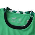 Close-up of Borussia Monchengladbach 2025/26 away fan jersey collar, showing Puma and club logos.