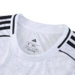 Close-up of the 2025/26 Nottingham Forest Away Fan Version jersey collar and shoulder details.