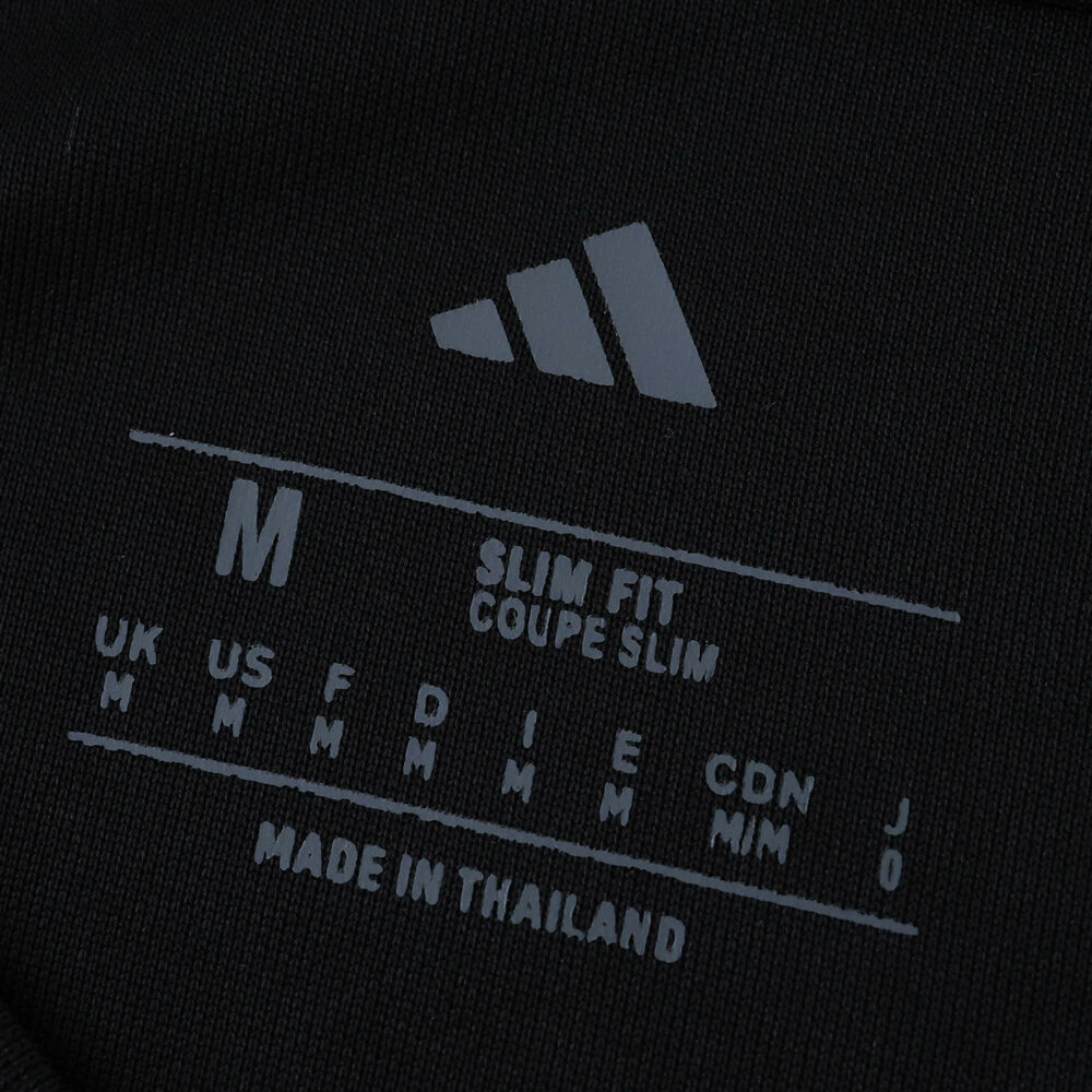 Aberdeen Away 2025/26 Fan Version shirt size label, slim fit, medium, made in Thailand.