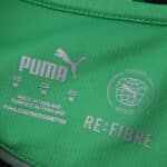 Close-up of the collar tag inside the Borussia Monchengladbach 2025/26 Away Fan Version jersey by Puma.