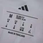 SL Benfica Third 2025/26 Player Version shirt label showing size medium and slim fit, made in Thailand.
