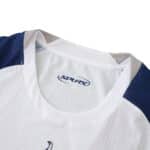 Close-up of the collar and upper chest of the Tottenham Hotspur 2025/26 Home Player Version jersey.