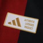 Close-up of the Authentic Licensed Product patch on River Plate Away 2025/26 Player Version jersey fabric.