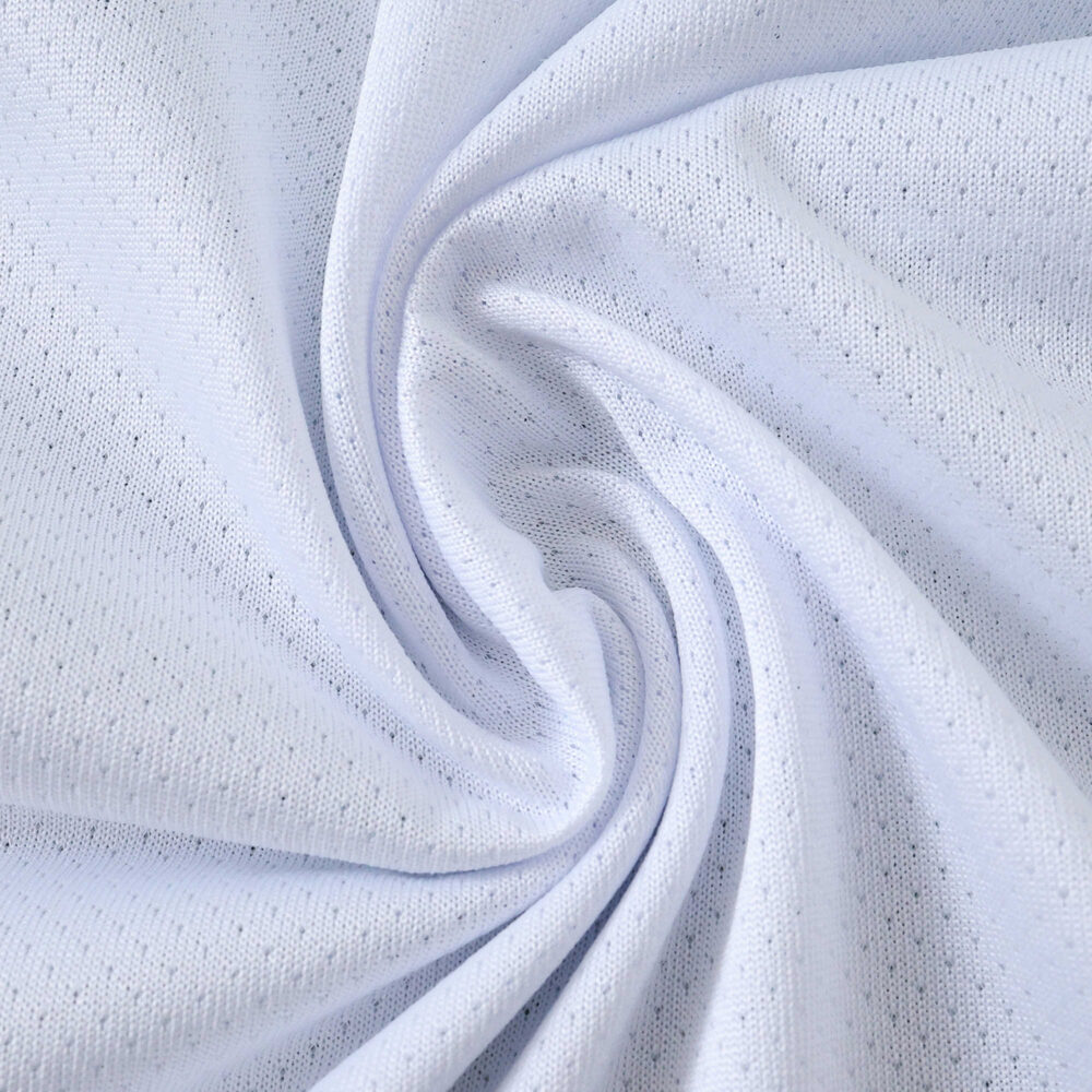 Close-up of Santos FC 2025/26 Home Player Version jersey fabric showing texture and breathability.