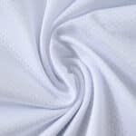 Close-up of Santos FC 2025/26 Home Player Version jersey fabric showing texture and breathability.