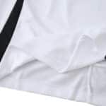 Close-up of Flamengo Away 2025/26 Fan Version jersey fabric highlighting texture and stitching details.