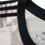 Close-up of New York Red Bulls Away 2025/26 Fan Version jersey collar and inner fabric details.