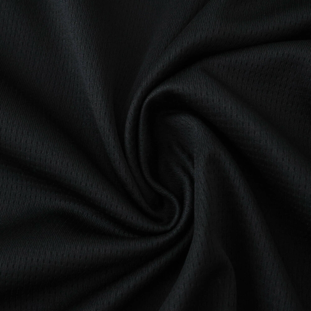 Close-up of the black fabric used in the RB Leipzig Third 2025/26 Fan Version jersey.