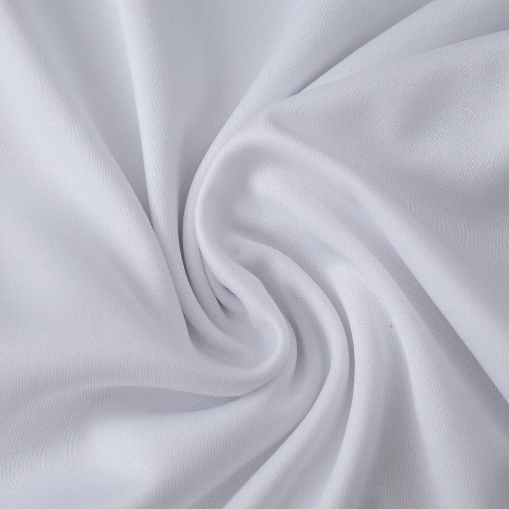 Close-up of the SL Benfica Third 2025/26 Player Version jersey fabric in white, showing texture and detail.