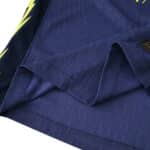 Close-up of the 2025/26 Atlético Madrid Away Player Version jersey fabric and stitching.