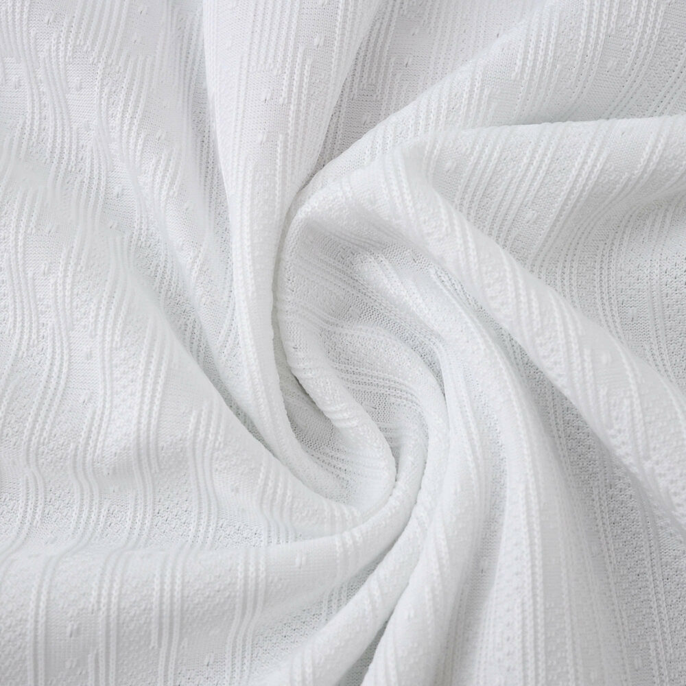 Close-up of the textured white fabric used for the Tottenham Hotspur Home 2025/26 Player Version shirt.
