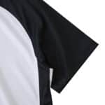 Detail of the sleeve and side panel on the Corinthians Home 2025/26 Fan Version jersey, showing fabric texture.