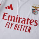 Close-up of the SL Benfica 2025/26 Third Player Version jersey with club badge and sponsor logo.