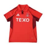 Aberdeen Home 2025/26 Fan Version jersey in red with white sponsor logo and club crest on the chest.