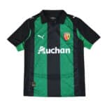 RC Lens Away 2025/26 Fan Version jersey in black and green with Puma logo and Auchan sponsor.