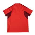 Back view of the 2025/26 Aberdeen Home fan jersey in red with dark maroon accents.