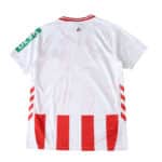 Back view of FC Köln 2025/26 Home Fan Version jersey, white with red accents and vertical stripes.